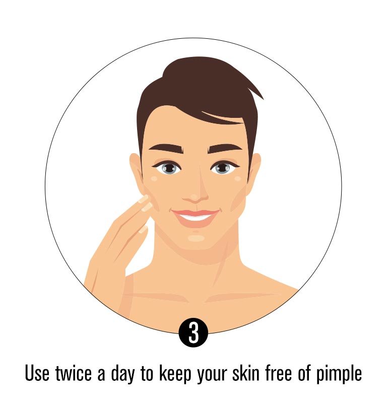 Use twice a day to keep your skin free of pimples